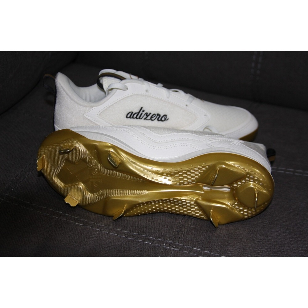 adidas White and Gold Athletic Shoes - Picture 10 of 16